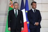 Turkmen Leader Gurbanguly Berdimuhamedow visits France