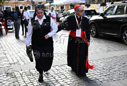 General congregation meeting ahead of the conclave to elect the next pope, as seen from Rome