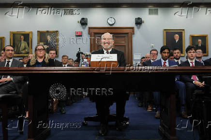 U.S. Secretary of Commerce Howard Lutnick testifies before a House Appropriations Committee in Washington