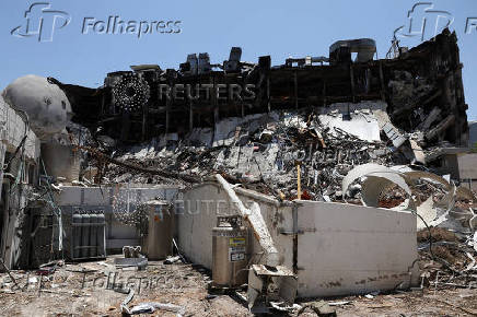Weizmann Institute of Science buildings left in ruins following an Iranian missile strike