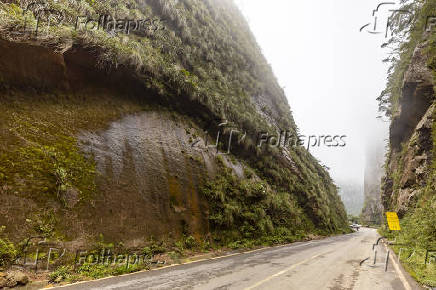 Névoa na Rodovia SC-370 em Urubici