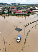 Torrential rain affects South Korea