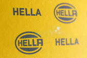 Illustration shows Hella logo