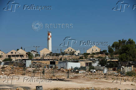 A view of the Jewish settlement of Karmel, near the West Bank city of Hebron