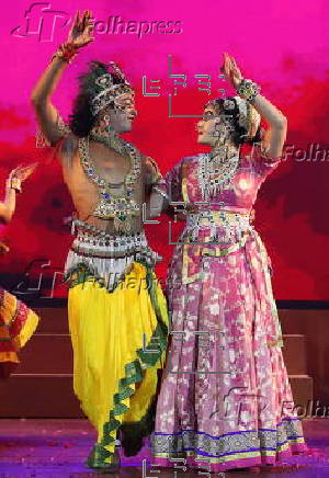 Dance drama in New Delhi prior Hindu festival Janmashtami marking Lord Krishna's birth