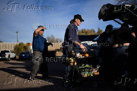 Food pantry is busy, weeks into the continuing U.S. government shutdown, in Fountain