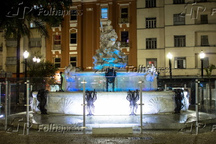 Fonte Monumental na Praça Júlio Mesquita
