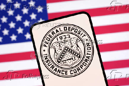 Illustration shows United States Federal Deposit logo and U.S. flag
