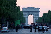 Security incident near the Champs Elysees avenue, in Paris