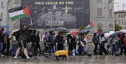 Solidarity protest for Palestine in Bucharest