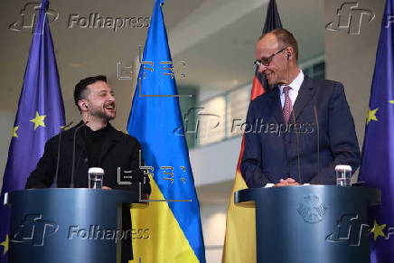 Ukrainian President Volodymyr Zelensky visits Berlin