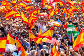 Manifestación del PP contra Sánchez bajo el lema 'Democracia o mafia'