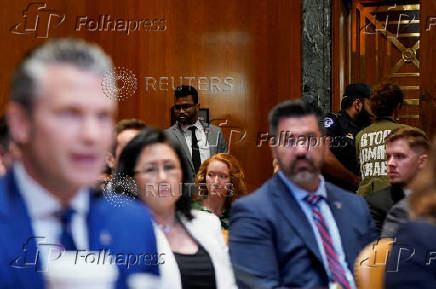 Pentagon leaders appear before Senate Appropriations Committee hearing on Defense Department budget, in Washington