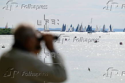 International yachting race around Lake Balaton