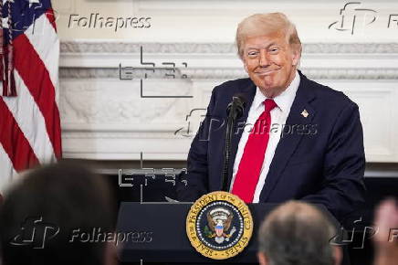 Trump participates in the White House Faith Office Luncheon in Washington