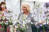 Britain's King Charles and Queen Camilla visit the Sandringham Flower Show
