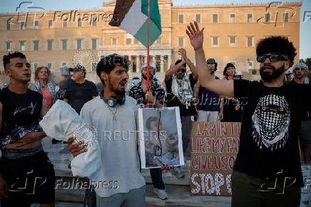 Pro-Palestinian protest in Athens