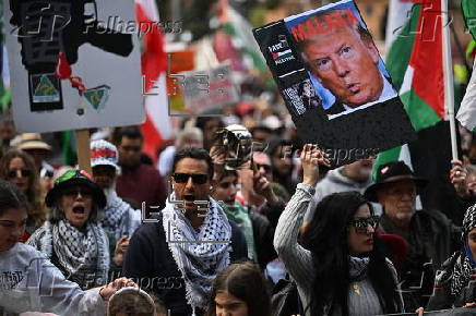 Rally in Sydney against the ongoing Israeli invasion of Gaza