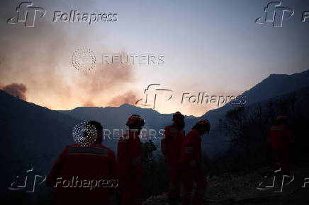 Wildfire in Albania