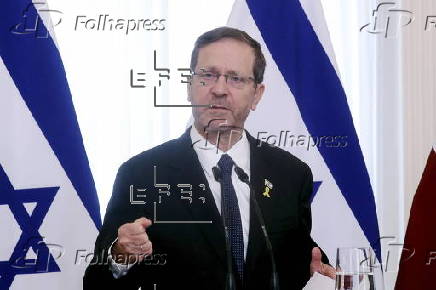 Israeli President Isaac Herzog visits Latvia