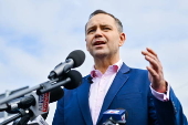 Polish presidential candidate Karol Nawrocki campaigns in Radzymin