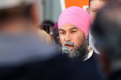 New Democratic Party (NDP) leader Jagmeet Singh visits Winnipeg