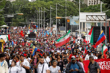 March in support of Iran amid the ongoing conflict between Israel and Iran, in Caracas