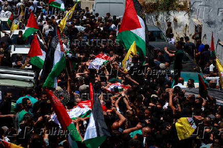 Funeral of Palestinian youths