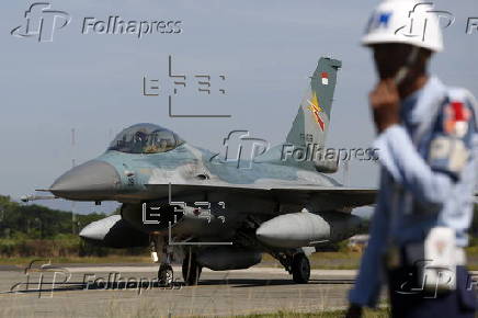 Indonesian Air Force holds security drill