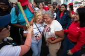 Manifestación en Caracas de apoyo a hijos de migrantes venezolanos deportados