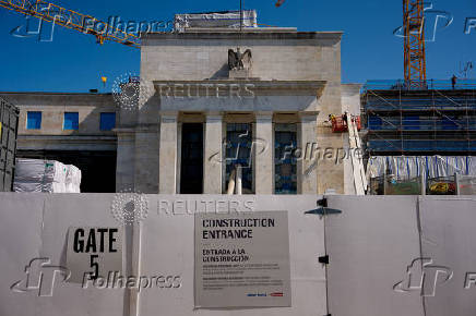 Inside the renovation of the federal reserve building, in Washington, D.C