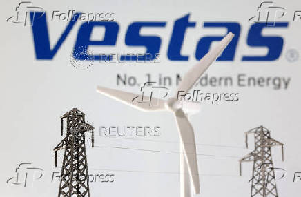 FILE PHOTO: Illustration shows Vestas logo