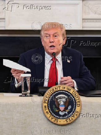 U.S. President Donald Trump participates in a roundtable on antifa at the White House in Washington, D.C.