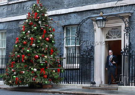 British Prime Minister Keir Starmer leaves for Prime Minister's Questions