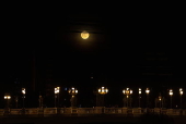 The Pink Moon rises over Skopje