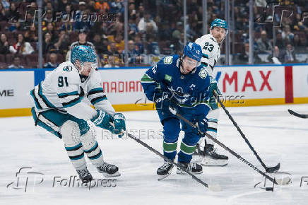 NHL: San Jose Sharks at Vancouver Canucks