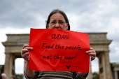Protest against the civil war in Sudan