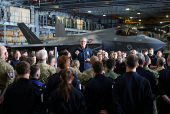 British Prime Minister Keir Starmer visits British aircraft carrier HMS Prince Of Wales
