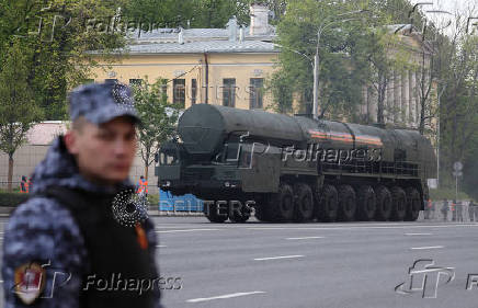 Rehearsal for Victory Day parade in Moscow