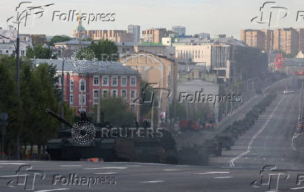 Rehearsal for Victory Day parade in Moscow