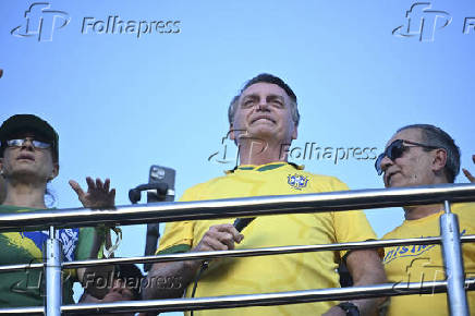 Bolsonaro ato pela anistia em Brasília