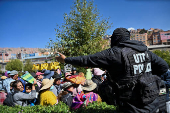 Long lines for basic goods amid shortages and rising prices, in La Paz