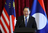 The Prime Minister of Laos met his Malaysian counterpart during his visit to Malaysia