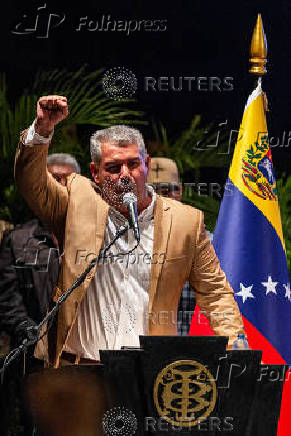 Luis Caldera is proclaimed as the new governor of Zulia state, in Maracaibo
