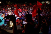 Cricket fans gather in Bangalore to watch public broadcast of IPL final