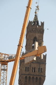 Florence removes 60-metre crane at Uffizi Galleries after two decades