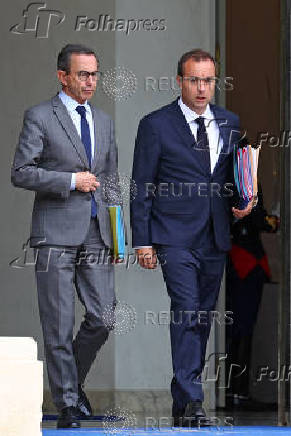 Weekly cabinet meeting at the Elysee Palace in Paris