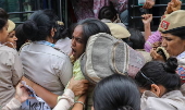 Protests in Delhi after student set herself on fire at college in Odisha