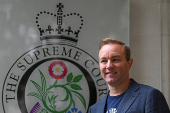 Former trader Tom Hayes and Carlo Palombo appear at the Supreme Court, in London