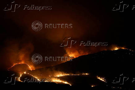 FILE PHOTO: Wildfire in Albania